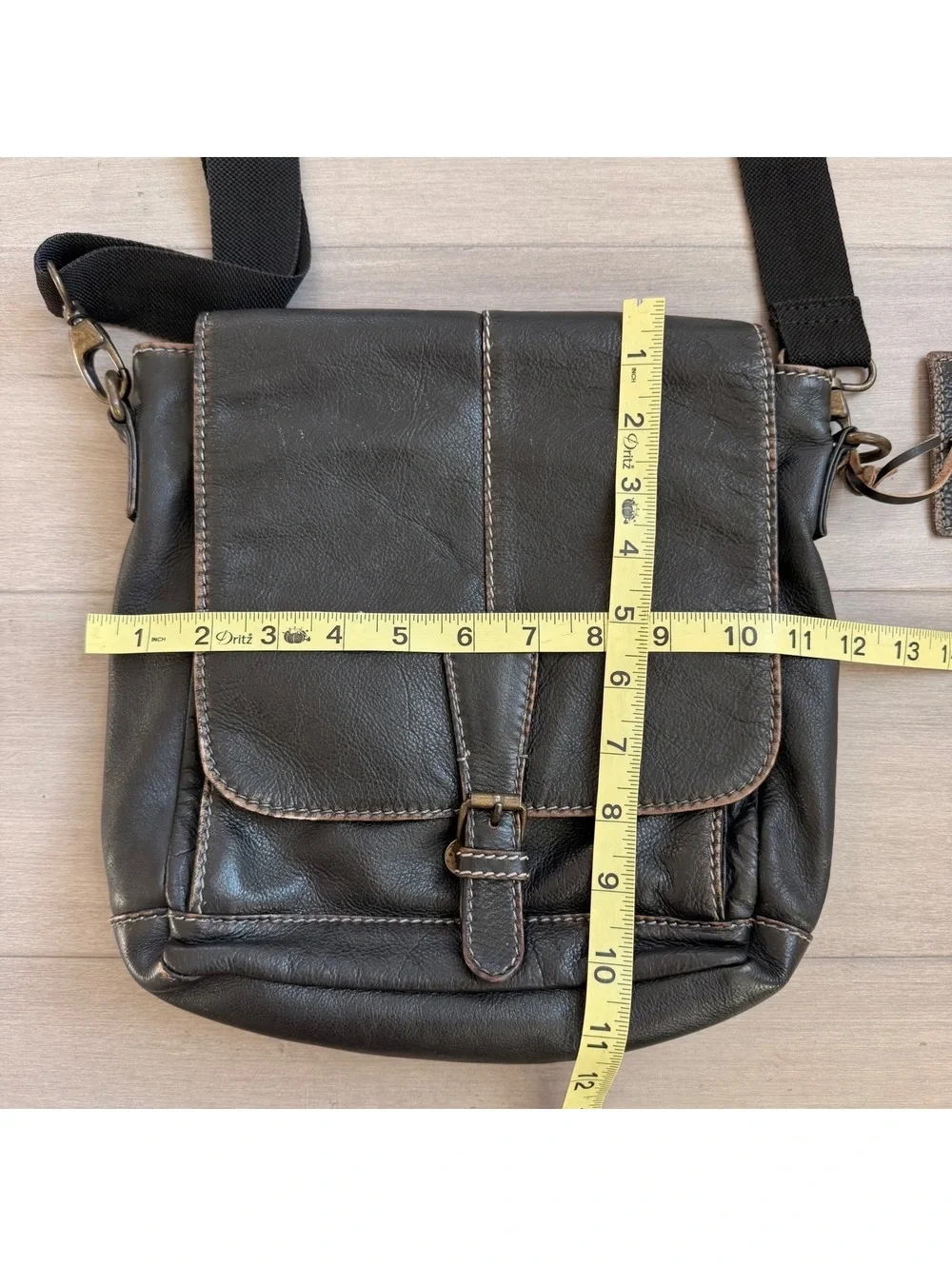 Andrew Marc New York Black Leather Crossbody Bag